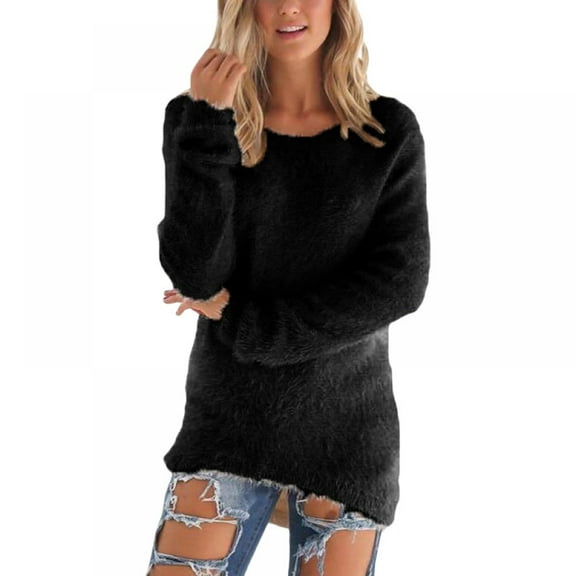 GOODLY Women’s Oversized Sweater Long Sleeve Crew Neck Casual Loose Pullover Knit Sweaters Tops Jumper