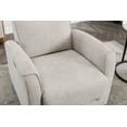 thumbnail image 5 of Bestier Power Rocker Recliner Chair with High Backrest and USB Port, Electric Swivel Nursery Glider Rocking Chair for Living Room, Bedroom, Off-white, 5 of 6