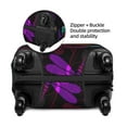 thumbnail image 4 of Easygdp Colorful Dragonflies Double-Sided Printed Elastic Suitcase Protective Cover,Invisible Zipper, Business Trip Luggage Cases,Washable And Resistant To Falling -Small, 4 of 9