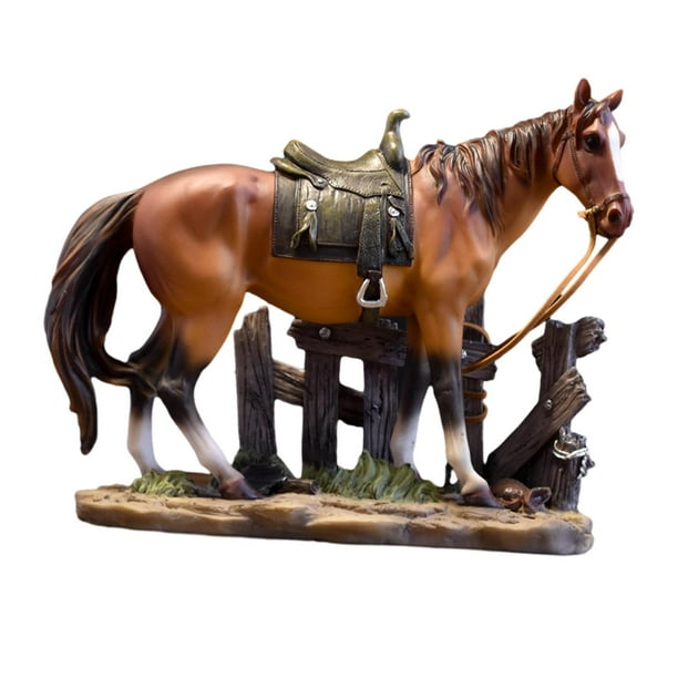 Figura de estatua de caballo, escultura decorativa coleccionable, adorno artístico para decoración del hogar, mesa, muebles, dormitorio, sala de estar Estilo B