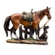 thumbnail image 1 of Figura de estatua de caballo, escultura decorativa coleccionable, adorno artístico para decoración del hogar, mesa, muebles, dormitorio, sala de estar Estilo B, 1 of 9
