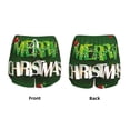 thumbnail image 3 of Balery Merry Christmas Pattern Women's Running Shorts with Liner 2 Pockets Elastic Workout Athletic Gym Yoga Shorts-Small, 3 of 7