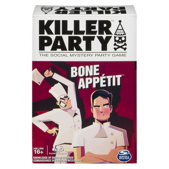 Killer Party Bone Appétit, the Social Mystery Party Game for Ages 16 and Up