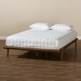 thumbnail image 6 of Baxton Studio Kaia Mid-Century Modern Walnut Brown Finished Wood King Size Platform Bed Frame, 6 of 9