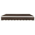 thumbnail image 4 of Awntech 14 Ft Maui Manual Heavy Duty Patio Retractable Awning (168in x 9.25in x 120in), Brown, 4 of 9