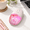 Pink, variant on Green Wireless Mouse Glitter Liquid Sand Transparent Retro Style For Home Office