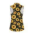 thumbnail image 2 of Whosucclay Sunflower Print Women's Sleeveless Golf Shirts Tennis Sport Tops for Ladies, Breathable Stretchy for Outdoor Running Athletic, 2 of 8