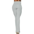 thumbnail image 2 of Flare Yoga Pants, Crossover Yoga Pants with Tummy Control, High-Waisted and Wide Leg, 2 of 7
