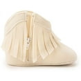 thumbnail image 6 of Baby Girls Cowboy Tassel Boots with Side Zipper Moccasins Non Slip Newborn Infant Booties Suede Toddler First Walker Shoes, 6 of 6