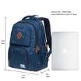 thumbnail image 2 of Mochila de estudiante KAUKKO para niñas, niños y niños Mochila escolar para computadora portátil de 12 pulgadas, 30 * 15 * 42 cm, 18.9 L (AZUL) KAUKKO K8008-1-Blue, 2 of 5
