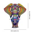 thumbnail image 4 of Rompecabezas de animales de madera 3d, elefante, zorro, tigre, rompecabezas, juego de mesa para adultos, niños, juguete educativo, regalo de Navidad para bebés, 4 of 4