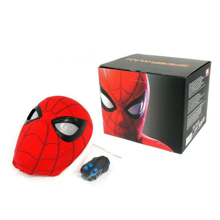 Spider Man Mask 1:1 Wearable Full Size Spider Man Helmet Remote Control  Eyes Props Model Collectable