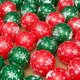 thumbnail image 4 of 10/30 piezas de globos navideños de 12 pulgadas de grosor, globos decorativos navideños con estampado de copos de nieve, para eventos en tiendas y centros comerciales, 4 of 5