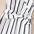 thumbnail image 4 of PatPat Kid Girl Stripe Surplice Neck Belted Cami Jumpsuits, 4 of 4