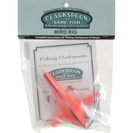 UPC: 0046837100162 | Clarkspoon Bird Rig  Pink with Silver Spoon  Fishing Spoons