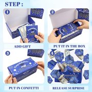 Surprise Gift Box Explosion for Money, Unique Folding Bouncing Red Envelope Gift Box with Confetti, Cash Explosion Luxury for Birthday Anniversary Valentine Proposal