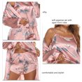 thumbnail image 4 of Conjunto de ropa de dormir para mujer, conjunto de pijama de 3 piezas, camiseta sin mangas, pantalones cortos, conjunto de pijama, conjunto de ropa de salón, estética elegante, 4 of 5