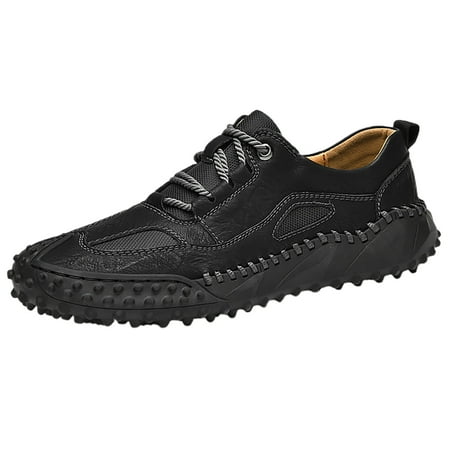 

SZXZYGS Men Shoes Casual Slip On New Men s Lace Up Outdoor Casual Shoes Breathable Non Slip Hiking Shoes Travel Men s Shoes