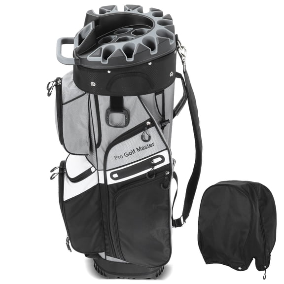 YEAHIBABY Waterproof Golf Bag for Cart Use with 14 Way Divider and Multiple Storage