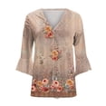 thumbnail image 5 of QUINDOS Womens Cardigan Sweaters with Pockets,Fashion Woman 3/4Sleeve T-Shirt Open Front Cardigan Outerwear Printing Blouse Coat Tops, 5 of 5