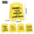 thumbnail image 3 of Funny Office Desk Warning Sign Acrylic Cubicle Decor, Gag Desk Sign for Coworker Team Boss, White Elephant Gift Under 10 Dollars, 3 of 8