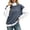 Gray, variant on Pullover Sweatshirts for Women's Split Stand Collar Color Block Oversized Sport Hoodless Long Sleeve Tops High Neck Fall Tunic Blouses