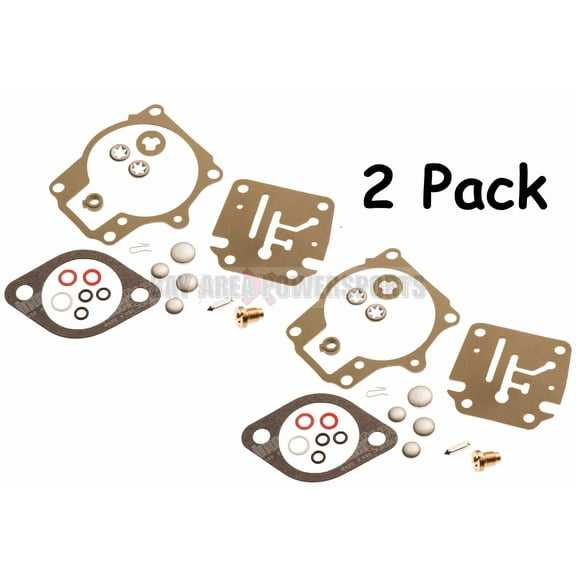 Johnson Evinrude Twin Carburetor Carb Rebuild Repair Kit 40 45 48 50 55 60 HP