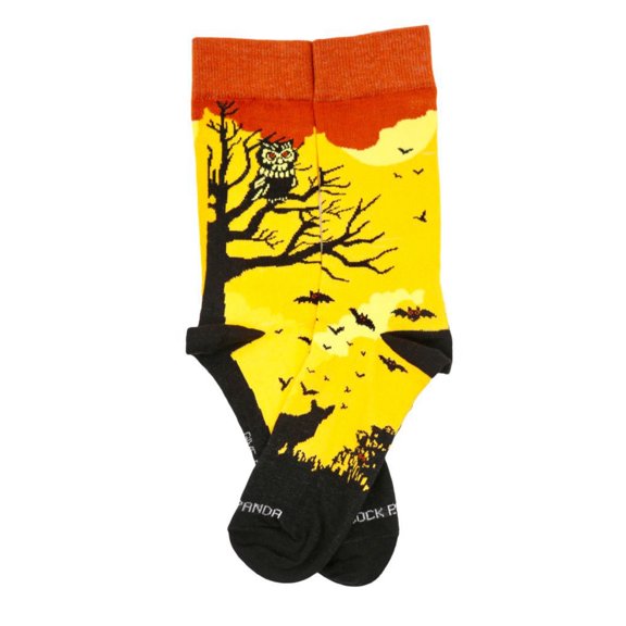 Pensive Owl Resting in a Tree Socks (Adult Medium - Women's Shoe Sizes 5-10)