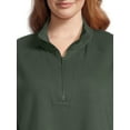 thumbnail image 4 of Terra & Sky Women's Plus Size Quarter Zip Sweatshirt, 4 of 5
