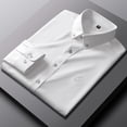 thumbnail image 4 of DDAPJ pyju 2023 Clearance Men's Big and Tall Dress Shirts,Slim Fit Button Down Shirts Long Sleeve Formal Suit Shirt Solid Lightweight Cooling Wrinkle Free Business Shirt M - 5XL, 4 of 6