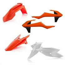 Acerbis White/Orange Complete Plastic Body Kit (2421075909)