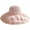 Pink, variant on Summer Ladies Bucket Hats Wide Brim Sunscreen Beach Sun Hat Fashion Ruffles Fisherman Hat with Lace Neck Drawstring