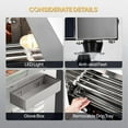 thumbnail image 6 of ROVSUN Hot Dog Roller 2 Tier ETL Certified, 7 Rollers 36 Hot Dog Machine Roller Grill Cooker w/Dual Temp Control, Cover, Warm Light & Drip Tray for Party Home Commercial 2100W, 6 of 8