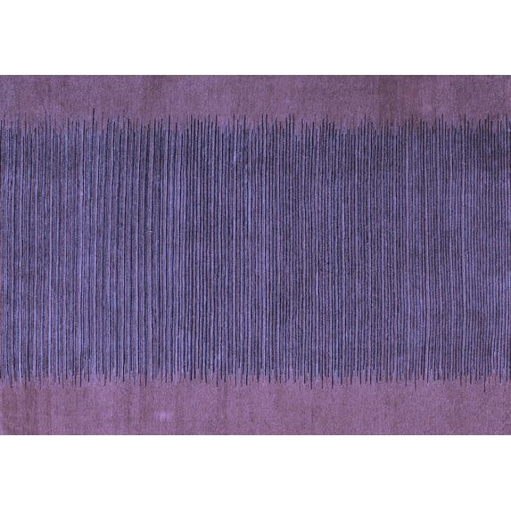 Ahgly Company Machine Washable Indoor Rectangle Abstract Blue Modern Area Rugs, 2' x 3'