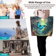 thumbnail image 4 of Lafuoo Enchanted Forest Butterfly A Pattern Single-Shoulder Shopping Bag, Hand-Held Storage Bag Suitable for Work and School, Unisex-One Size, 4 of 7