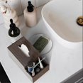 thumbnail image 4 of Rectangular Bamboo Tissue Box Cover, Dryer Bed Sheet Frame, Bedside Table for Cosmetics and Glasses Storage, Home Office Desk Organizer (Primary Color, 4 of 5