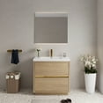 thumbnail image 3 of 36" Bathroom Vanity with Natural Oak Finish, One - piece Sink / Water - resistant, Easy to Clean and Maintain, 3 of 6
