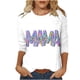 thumbnail image 1 of Elegante blusa de manga tres cuartos con cuello redondo retro para mujer con estampado de Pascua y manga tres cuartos OAVQHLG3B Store  lin121212, 1 of 4