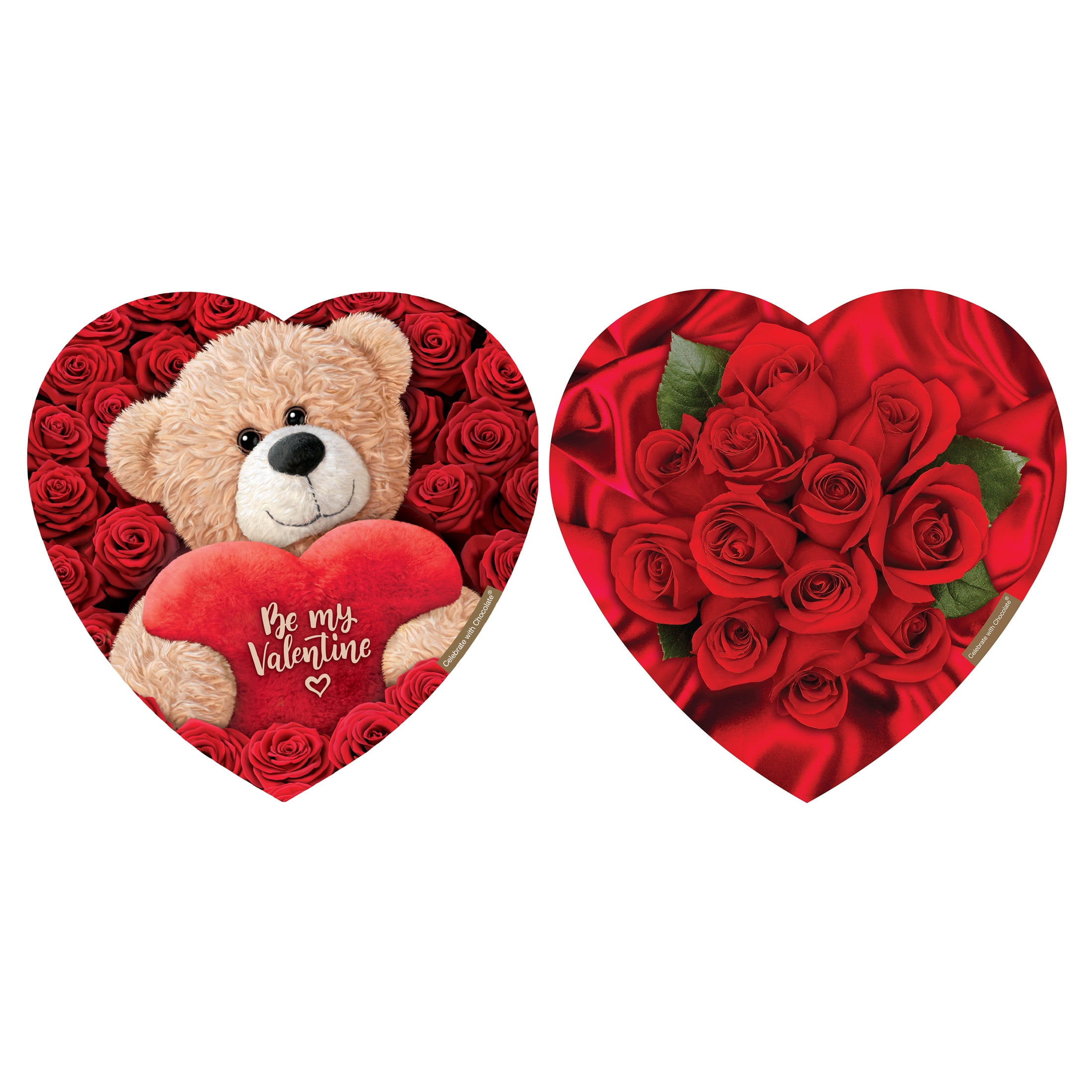 Elmer Chocolate Elmer's, 28.8oz Giant Valentine Heart, 72 Pieces Assorted Milk & Dark Chocolates