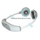 thumbnail image 2 of Ventilador de cuello colgante USB sin hojas Yashi portátil 2000 mAh recargable LED gris, 2 of 5