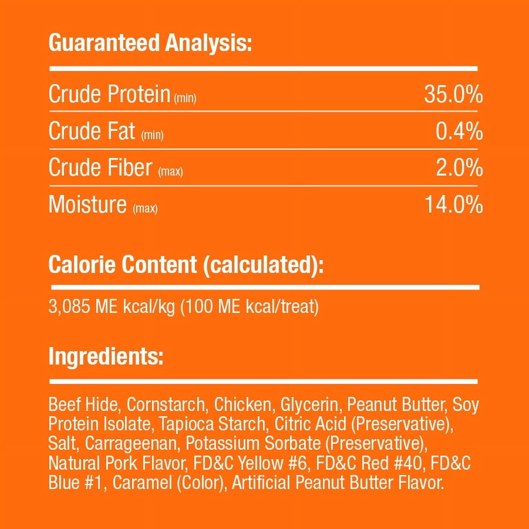 Good ’n’ Fun Triple Flavor Small Rolls with Peanut Butter, Rawhide Chews for All Dogs, 4 Count