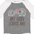thumbnail image 4 of Inktastic My Nan Loves Me Grandchild Boys or Girls Long Sleeve Baby Bodysuit, 4 of 5