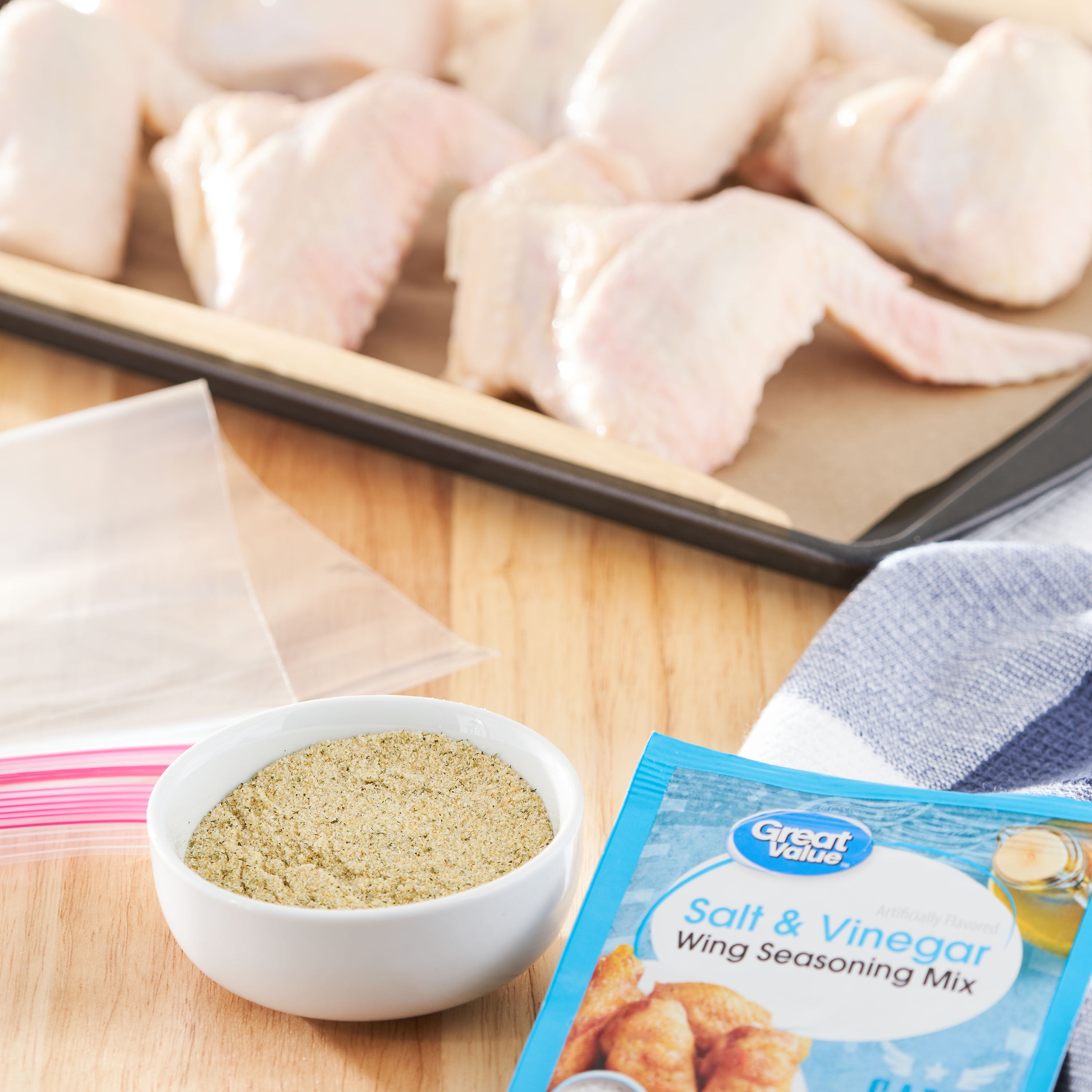 Great Value Salt & Vinegar Wing Seasoning Mix, 1.25 oz