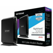 Restored NETGEAR Nighthawk C7000-100NAR (C7000-100NAS) AC1900 (24x8) DOCSIS 3.0 WiFi Cable Modem Router Combo (C7000) Certified for Xfinity from Comcast, Spectrum, Cox, & more (Refurbished)