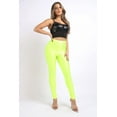 thumbnail image 2 of Ofenti Shiny Leggings for Women High-Waist Neon Tights N Yellow L, 2 of 8