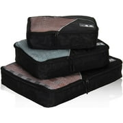 Hynes Eagle Travel Packing Cubes 3 Pieces Value Set Black