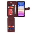 thumbnail image 5 of Feishell Compatible with for iPhone 11 Wallet Case Crossbody, Zipper Phone Case with RFID Blocking Card Holder Wrist Strap Leather Purse Gift for Women For iPhone 11, Winered, 5 of 10