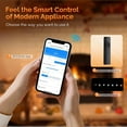 thumbnail image 4 of VINGLI 36'' Electric Fireplace, 3-in-1 Ultra-Thin Wall Mounted, Freestanding & Recessed Fireplace with Remote & APP Control, 1500W Wall Heater w/ 12 Flame Color, 5 Brightness, Timer, Log Set & Crystal, 4 of 8