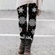 thumbnail image 3 of Gibobby Leggings Con Forro Polar Mujer Navidad impreso elástico todo delgado casual botas largas pantalones polainas（Gris， L), 3 of 4