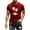 Red, variant on Mens Casual Short Sleeve Shirts Mens Cotton Short Sleeve Button Down Shirts Black Short Sleeve Button Up Men Short Sleeve White Shirt Shop Savings